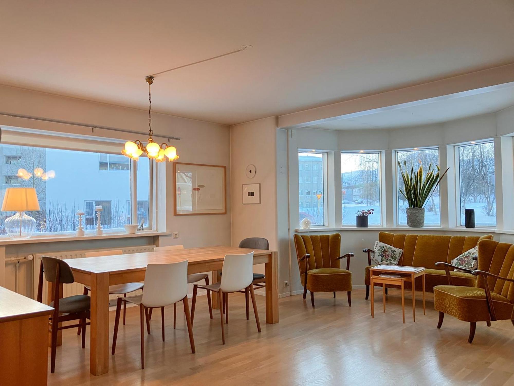 Great Apartment In Akureyri Bagian luar foto